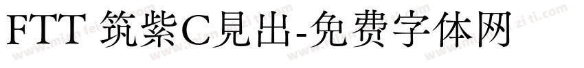 FTT 筑紫C見出字体转换